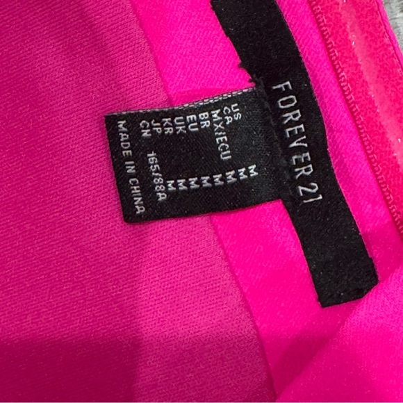 Hot/ Barbie pink sexy forever 21 1 shoulder dress ❤️ - Picture 3 of 7